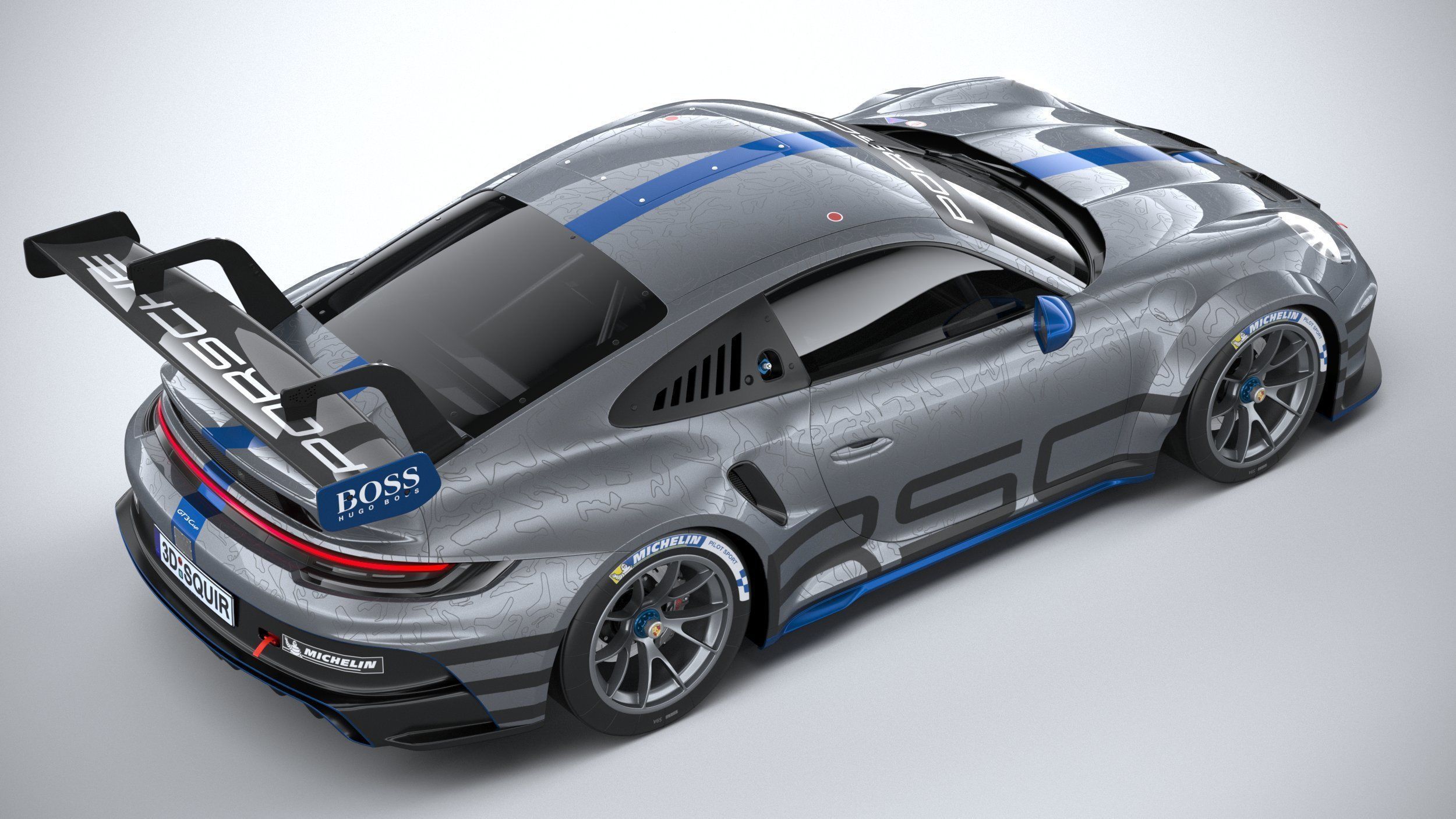 Porsche 911 GT3 Cup 2021 3D model_10
