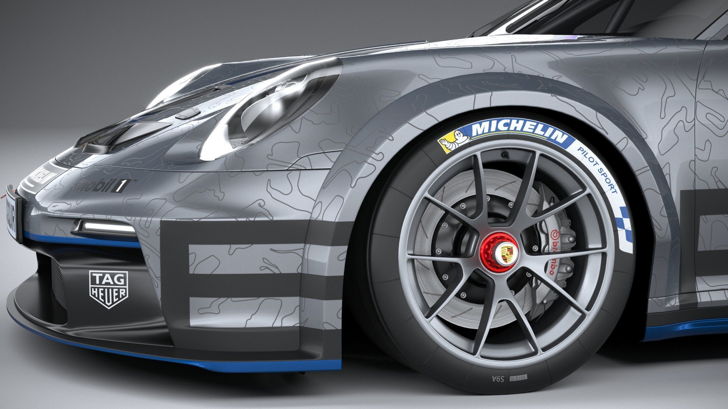 Porsche 911 GT3 Cup 2021 3D model_3
