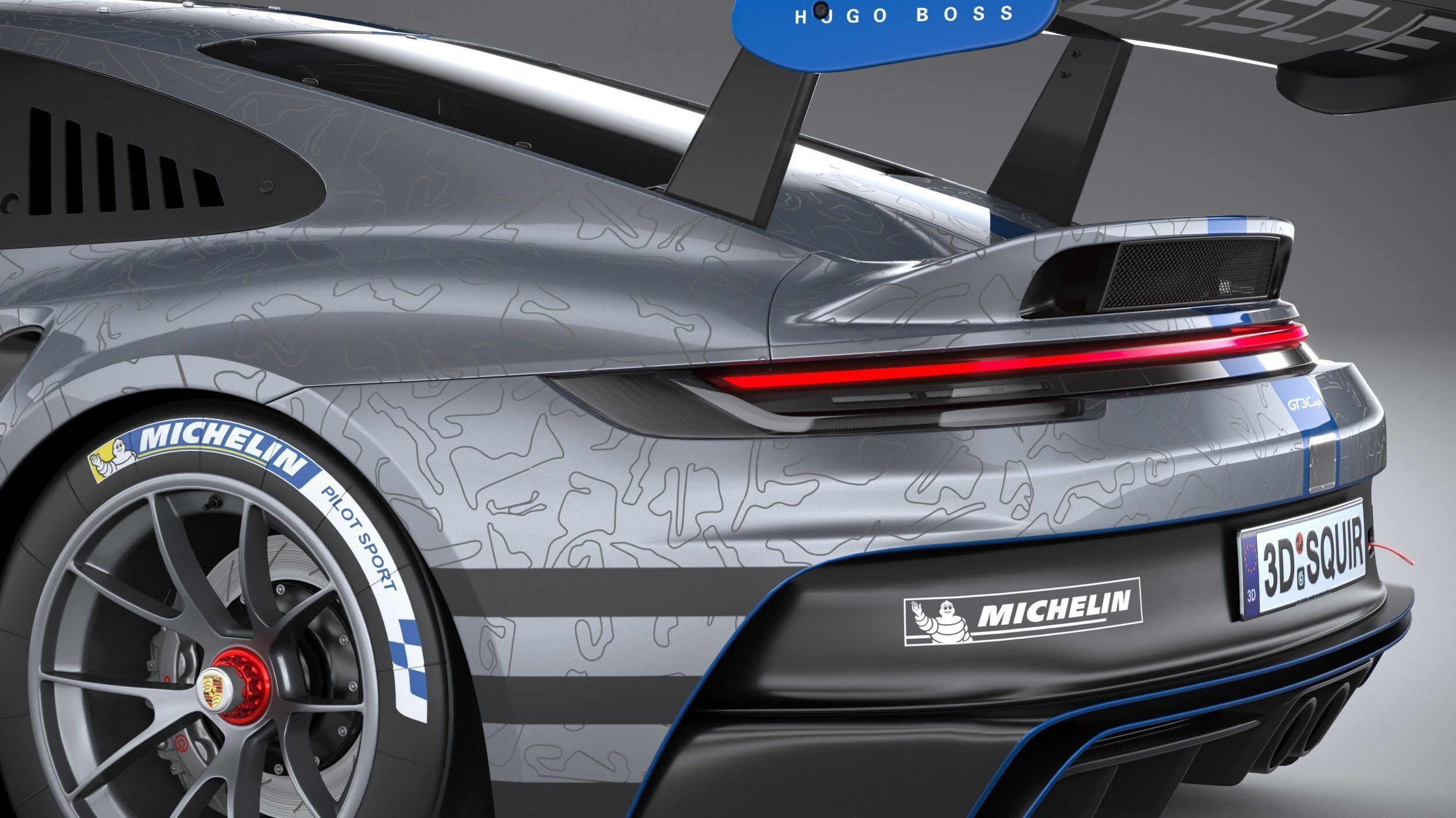 Porsche 911 GT3 Cup 2021 3D model_6