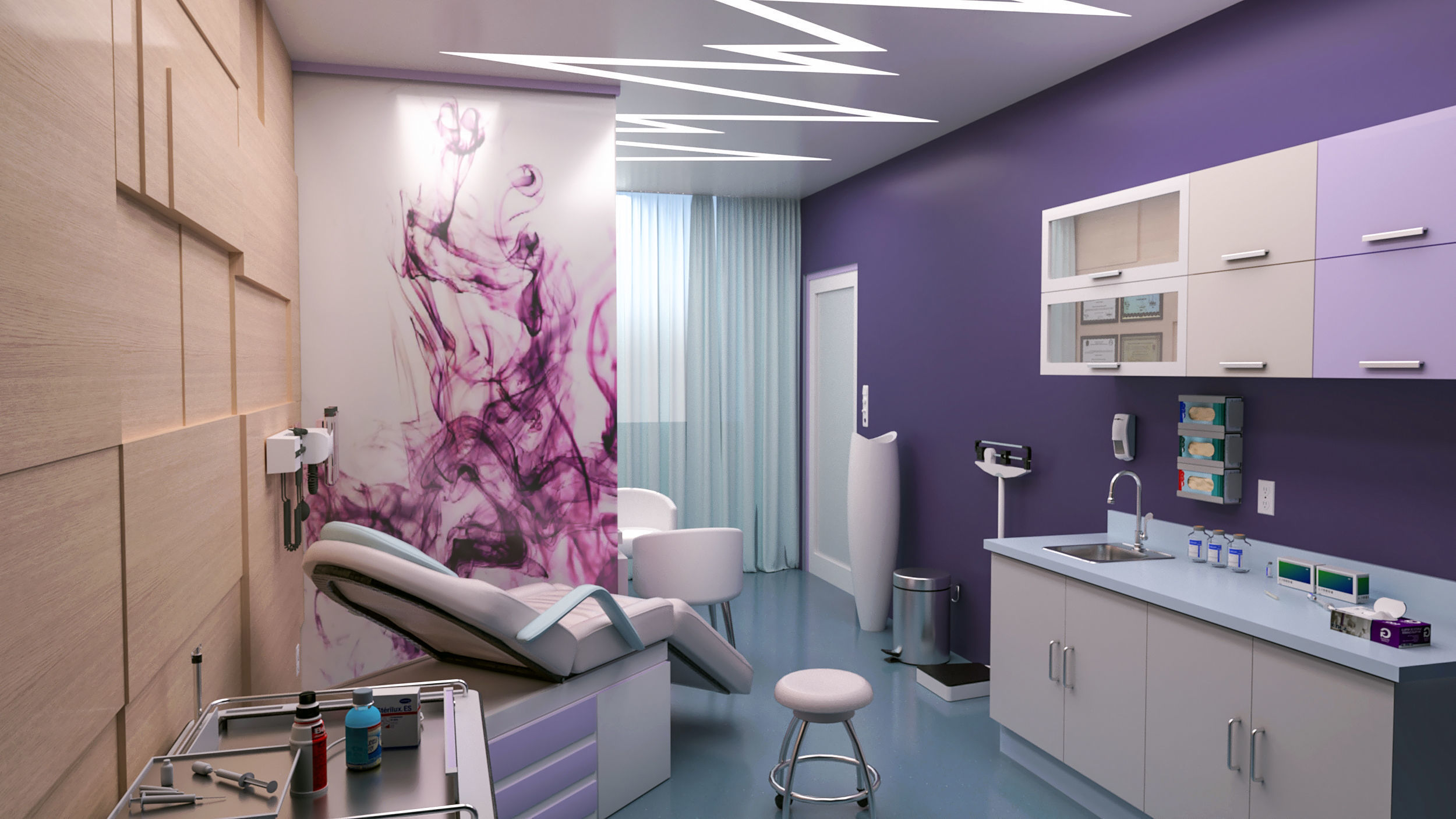MEDICAL SPACES-DOCTOR OFFICE-GENERAL CLINIC 3D model_1