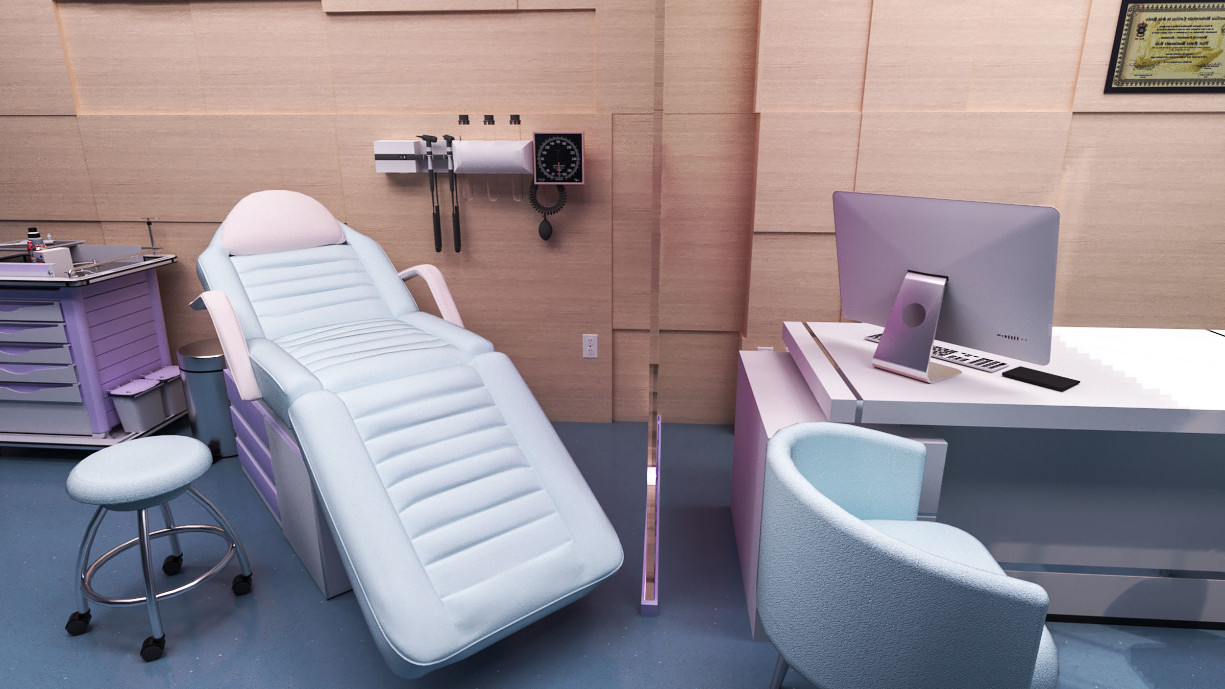 MEDICAL SPACES-DOCTOR OFFICE-GENERAL CLINIC 3D model_4