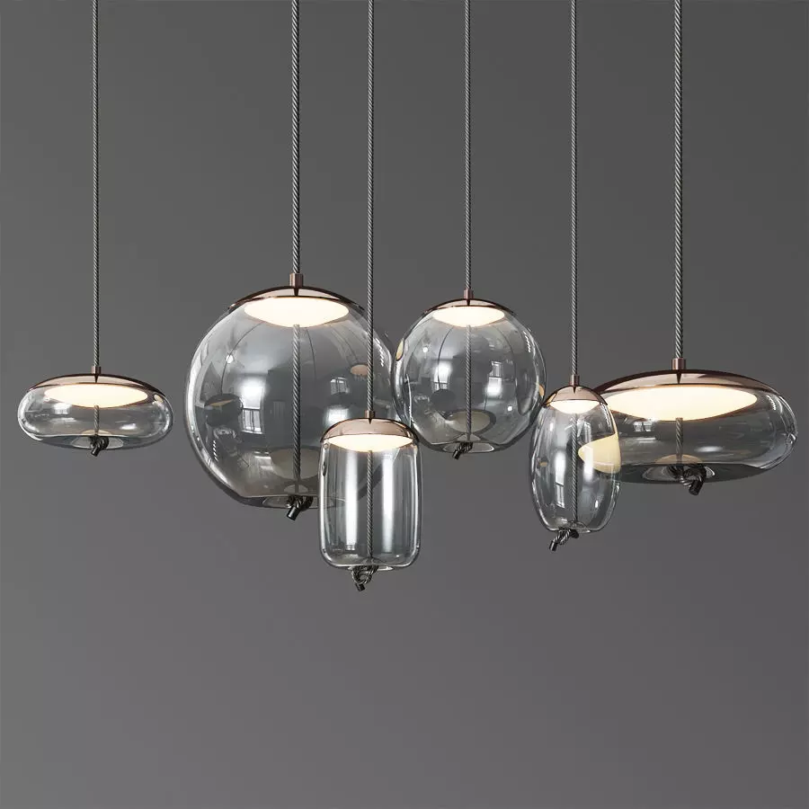 Brokis Knot Small Glass Pendant 3D model_0