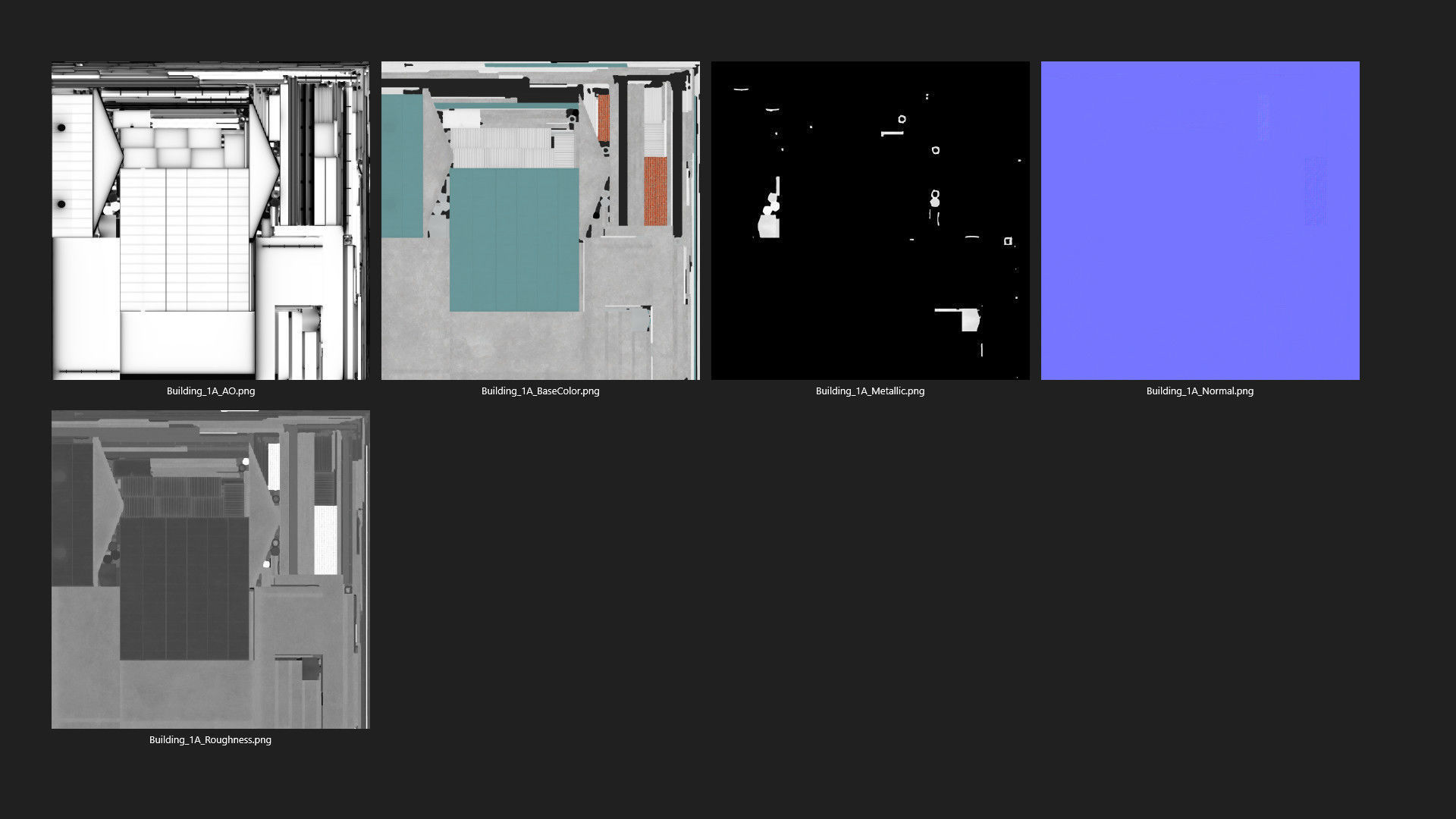 Building 1A Low-poly 3D model_12