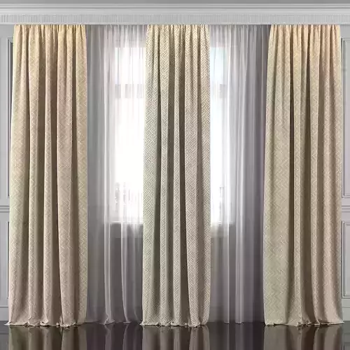 Curtain Set 323 3D model