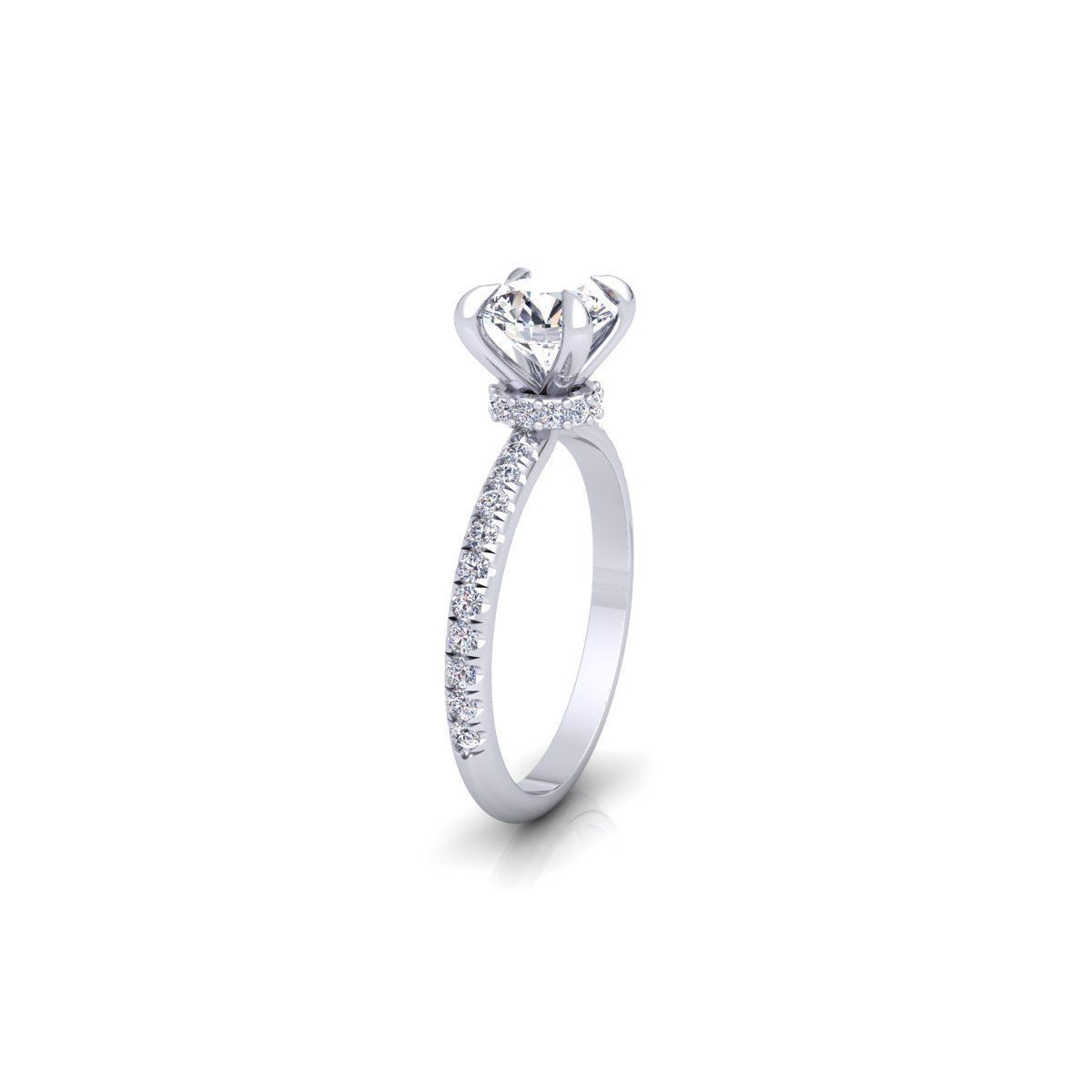 Solitaire Ring 3d model Print 3D print model_6