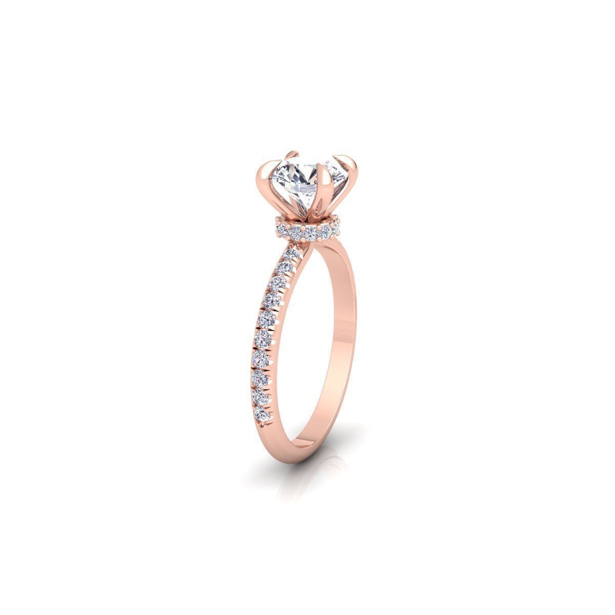 Solitaire Ring 3d model Print 3D print model_5