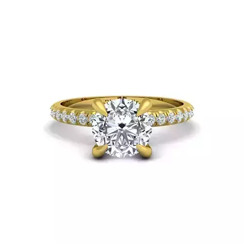 Solitaire Ring 3d model Print 