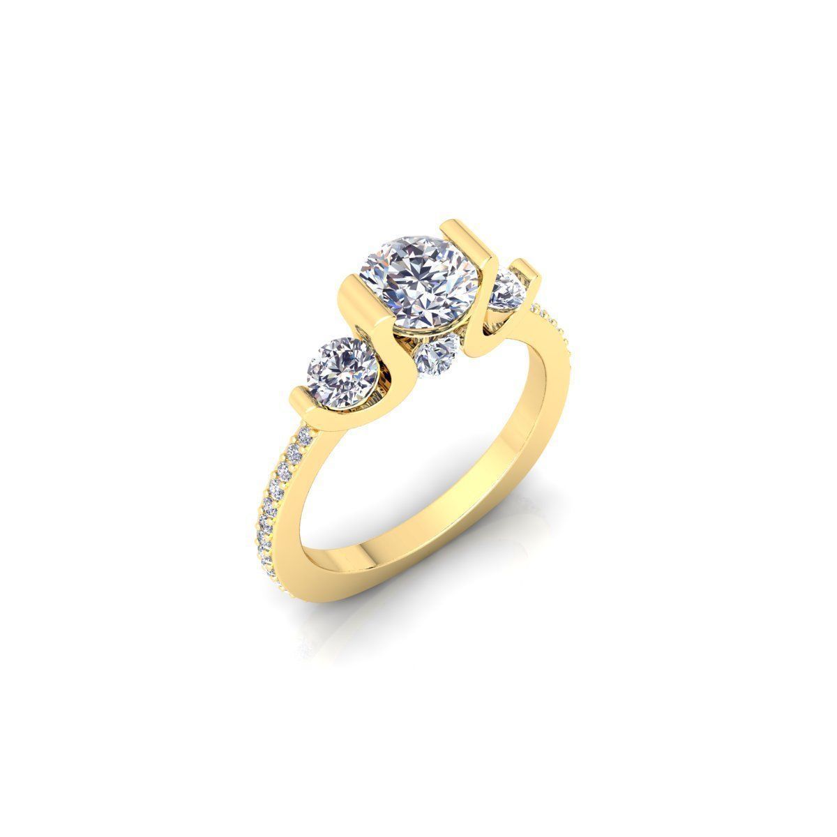 Fancy Ring 3d Model Print  3D print model_10