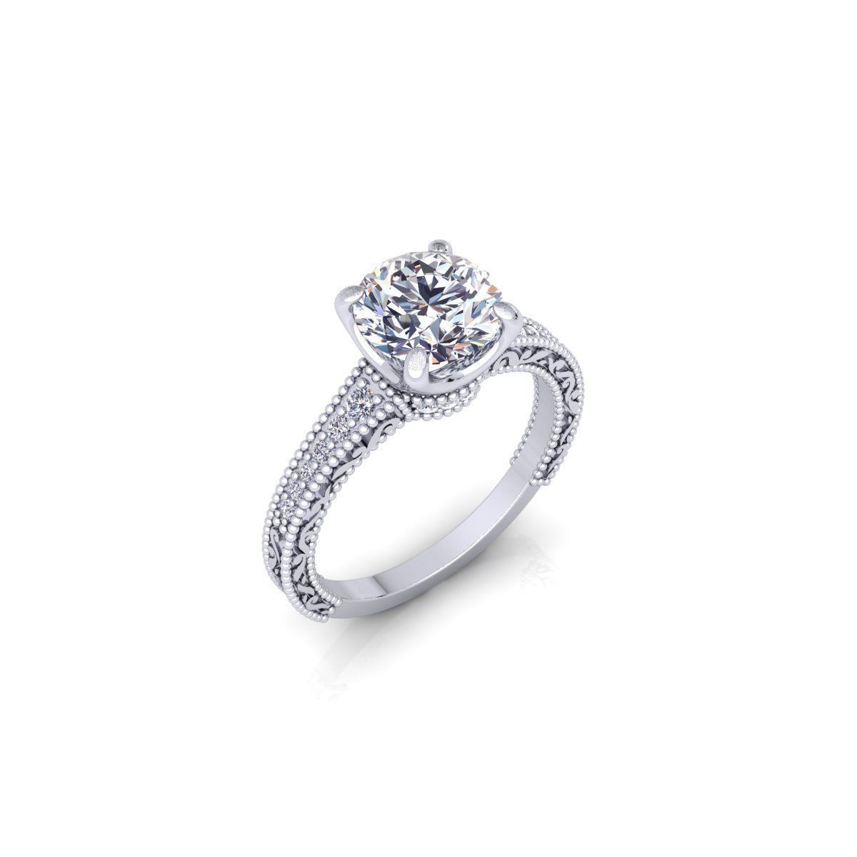 Enagagement Ring 3d Model Print 3D print model_11