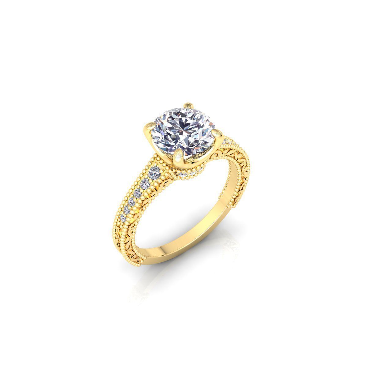 Enagagement Ring 3d Model Print 3D print model_9