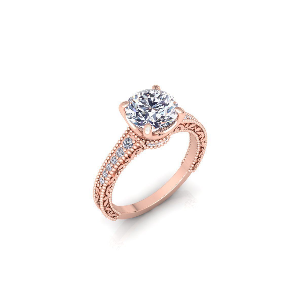 Enagagement Ring 3d Model Print 3D print model_10