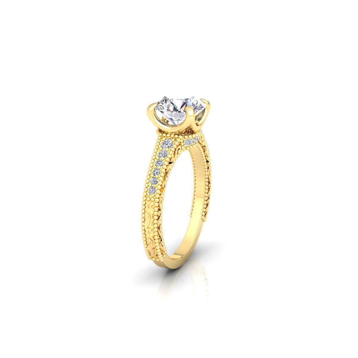 Enagagement Ring 3d Model Print 3D print model_3