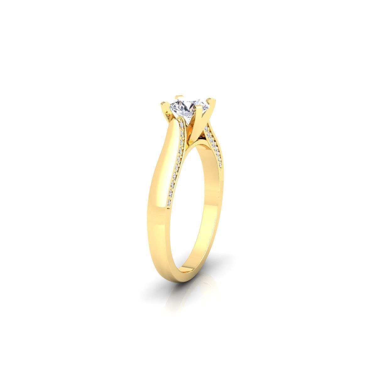 Engagement Ring 3d Model 3D print model_5