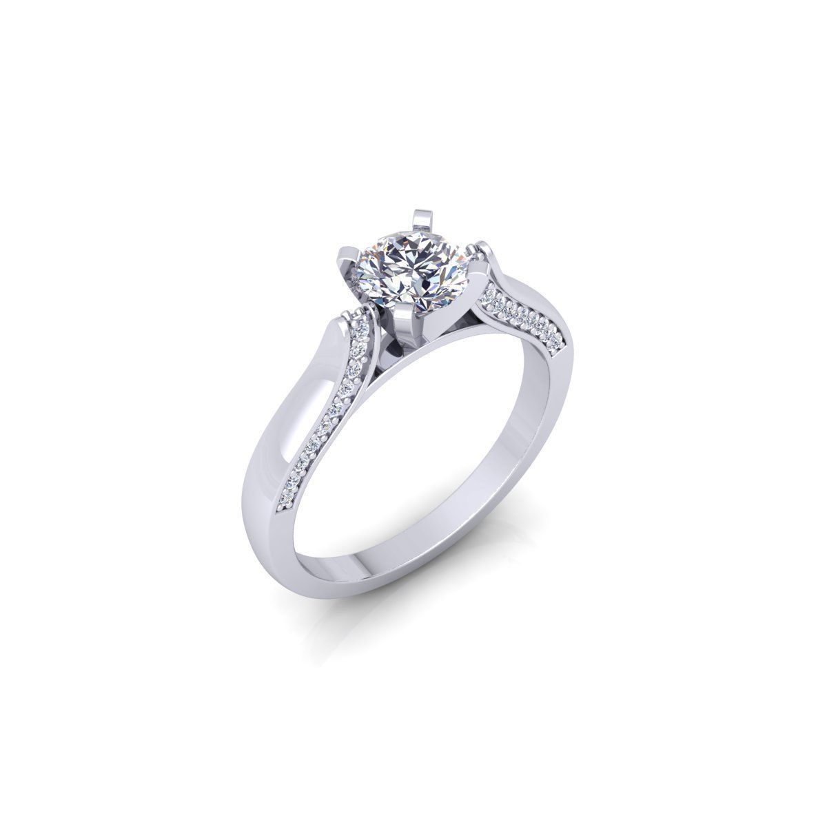 Engagement Ring 3d Model 3D print model_12