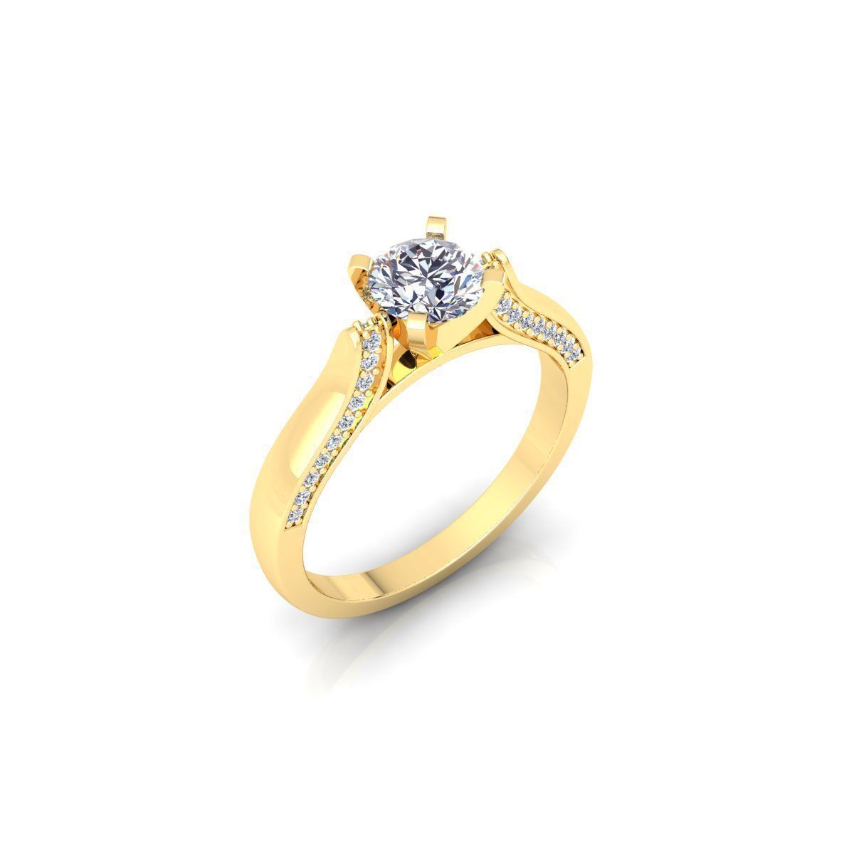 Engagement Ring 3d Model 3D print model_4