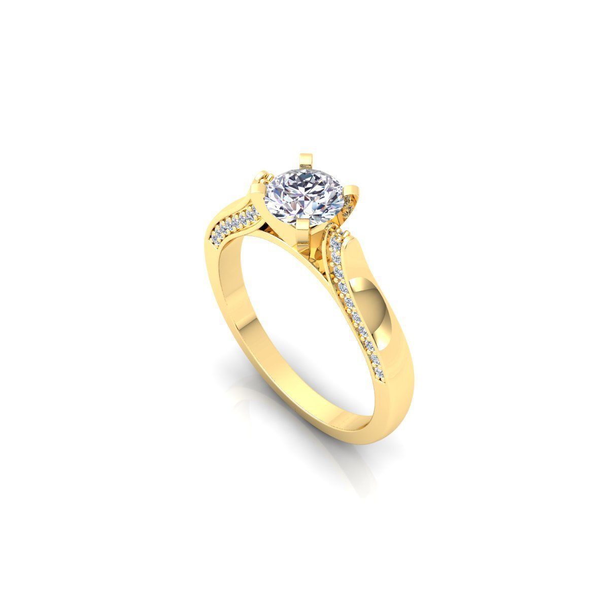 Engagement Ring 3d Model 3D print model_13