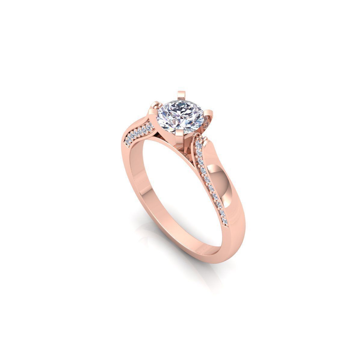 Engagement Ring 3d Model 3D print model_14