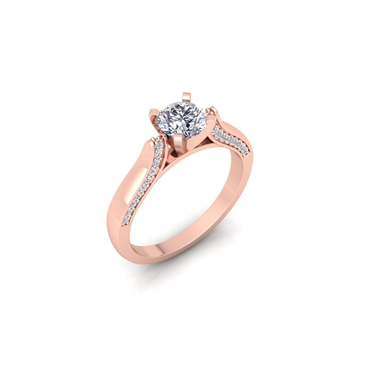 Engagement Ring 3d Model 3D print model_11