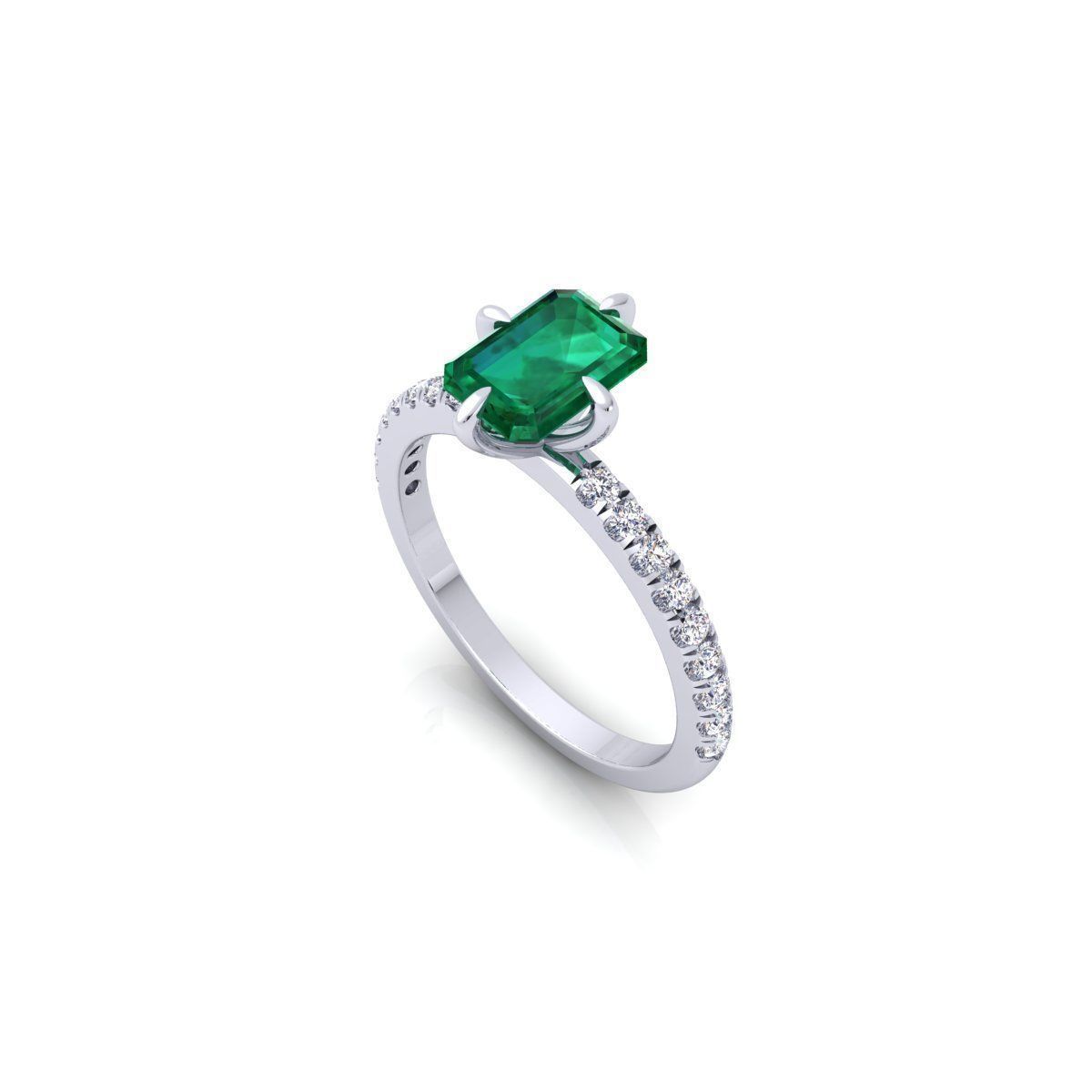 Woman Engagement Ring 3d Model Print 3D print model_15