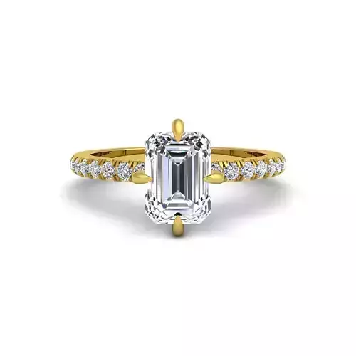 Woman Engagement Ring 3d Model Print 