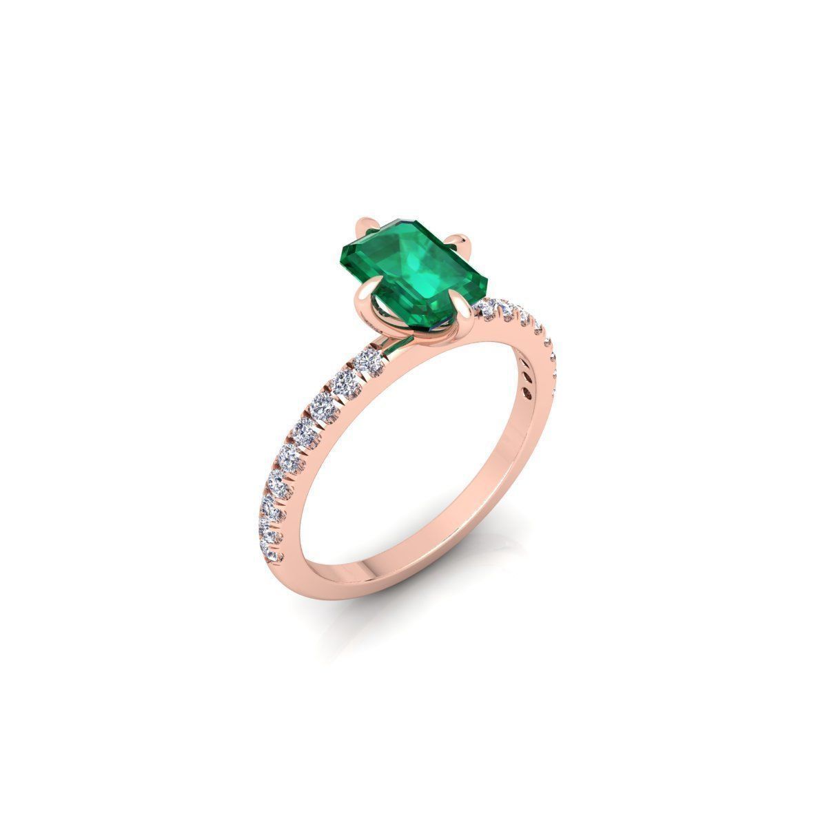 Woman Engagement Ring 3d Model Print 3D print model_10