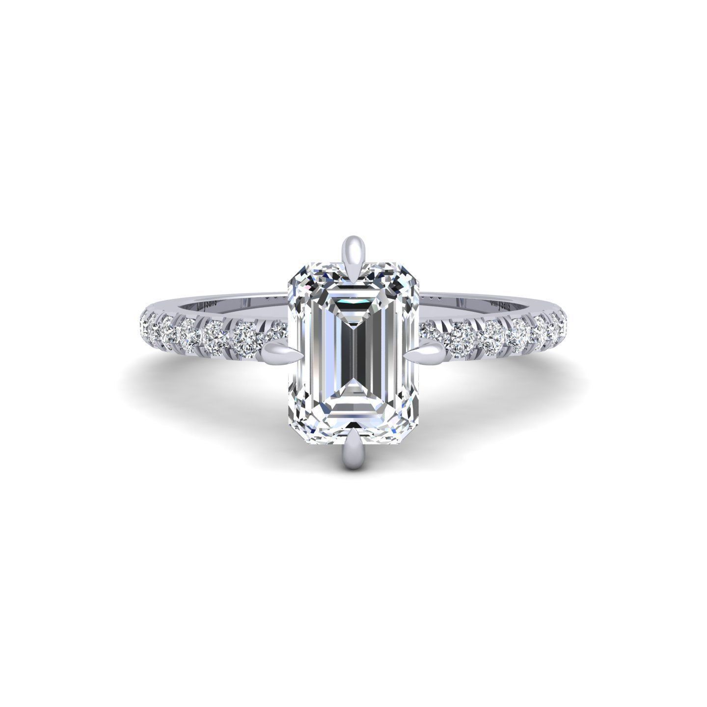 Woman Engagement Ring 3d Model Print 3D print model_1