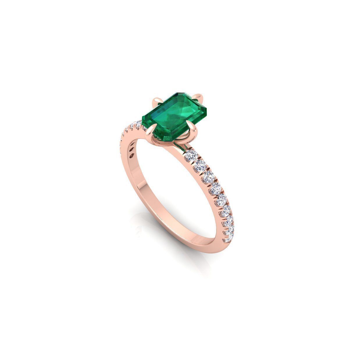 Woman Engagement Ring 3d Model Print 3D print model_14