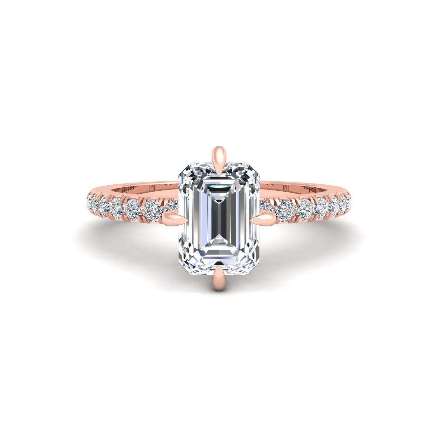 Woman Engagement Ring 3d Model Print 3D print model_2