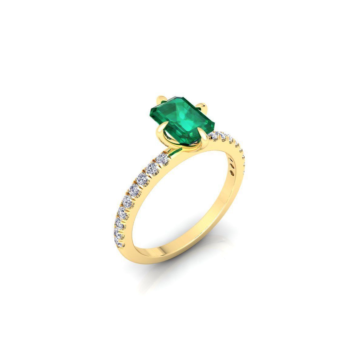 Woman Engagement Ring 3d Model Print 3D print model_12
