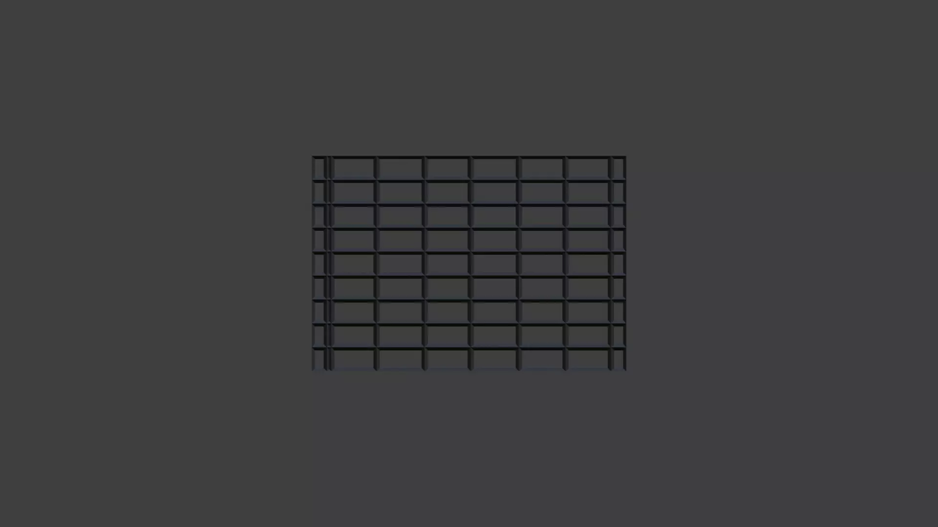 Drain grid of squares Low-poly 3D model_0