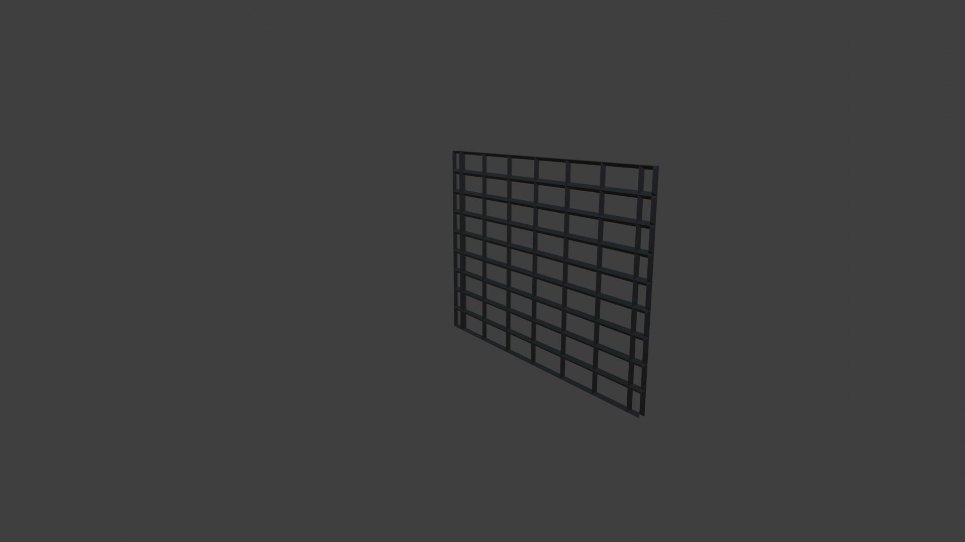Drain grid of squares Low-poly 3D model_2