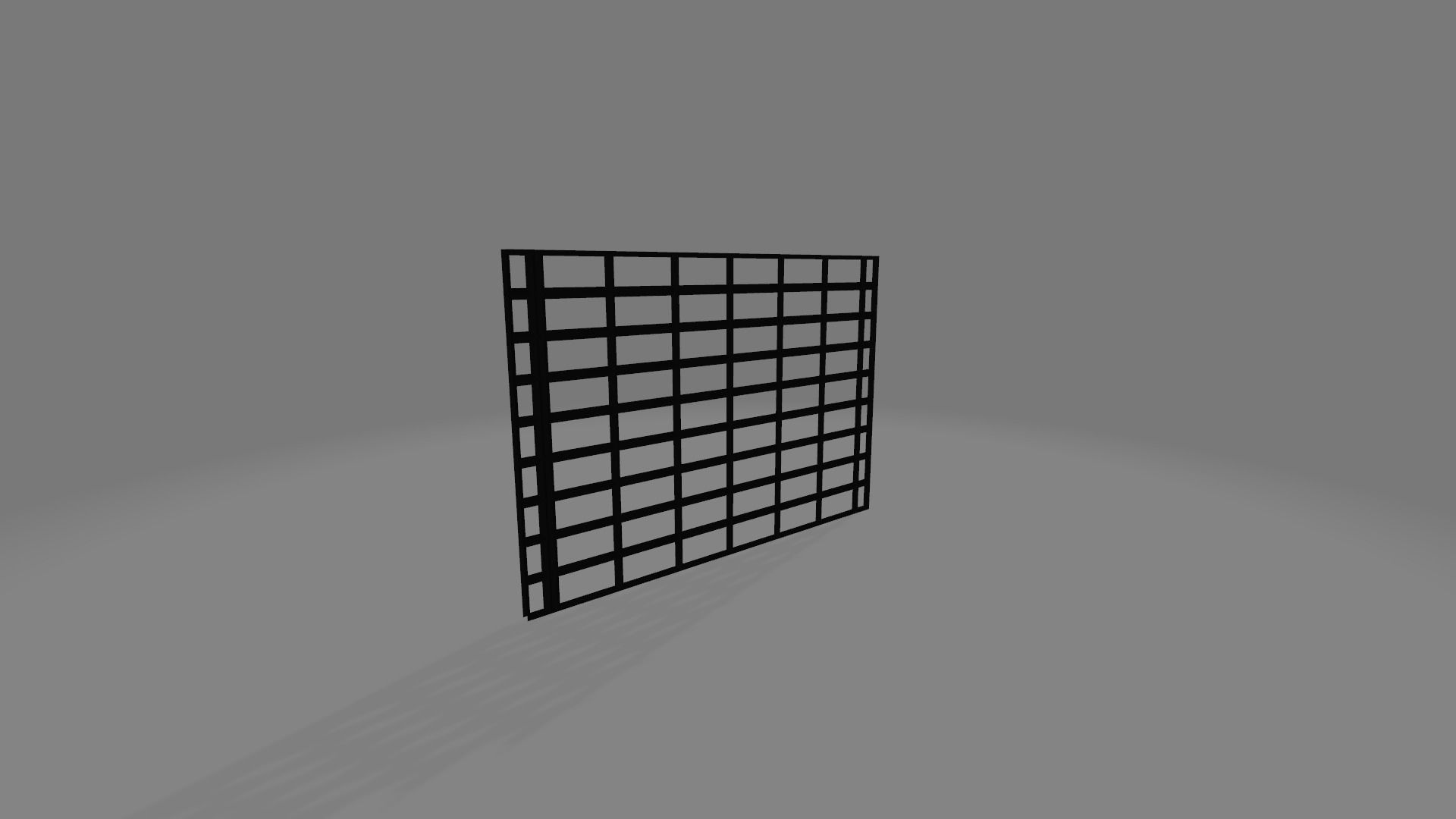 Drain grid of squares Low-poly 3D model_1
