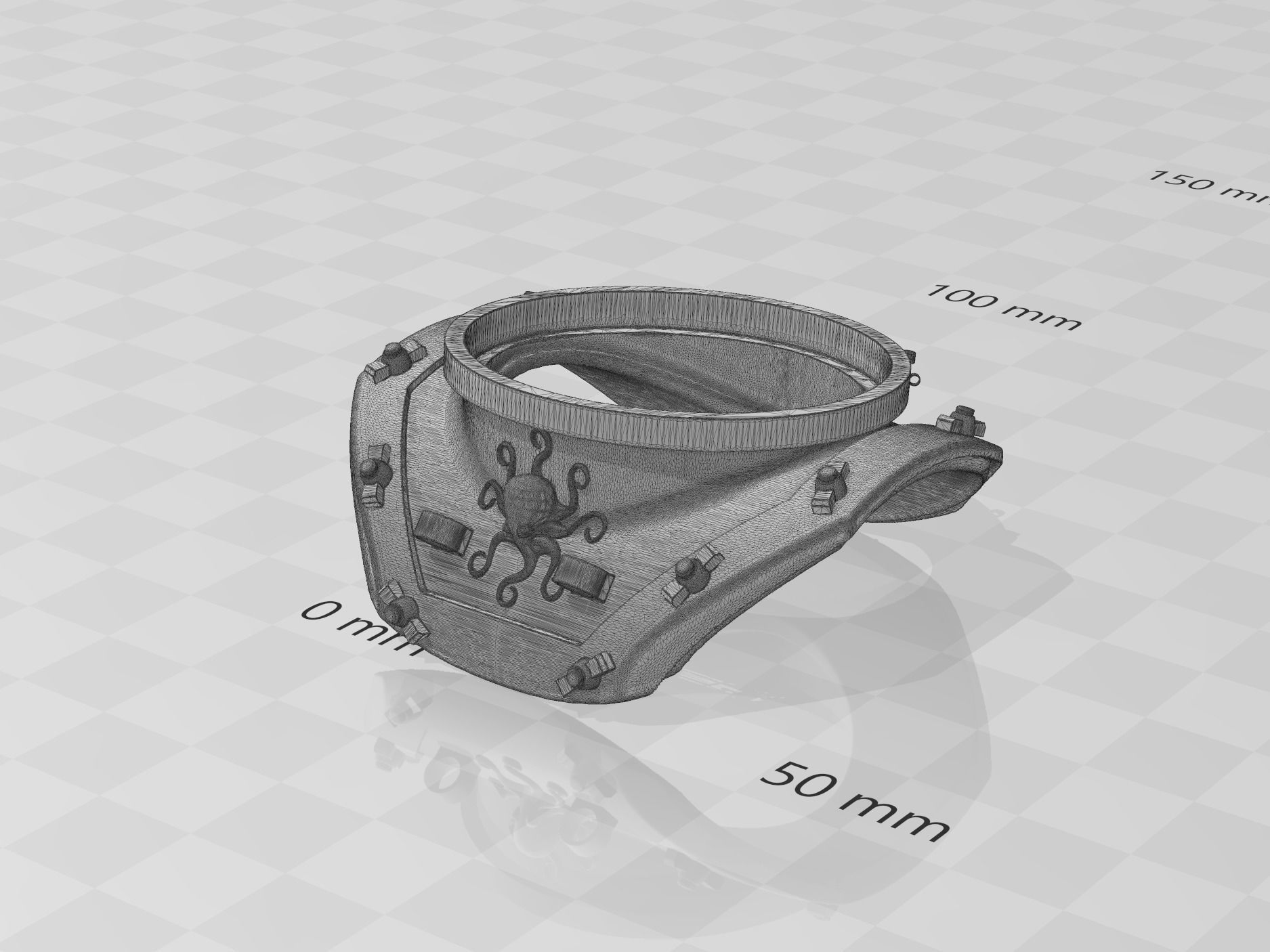 Commercial Diving Helmet Concept Hydra 3D print model_11