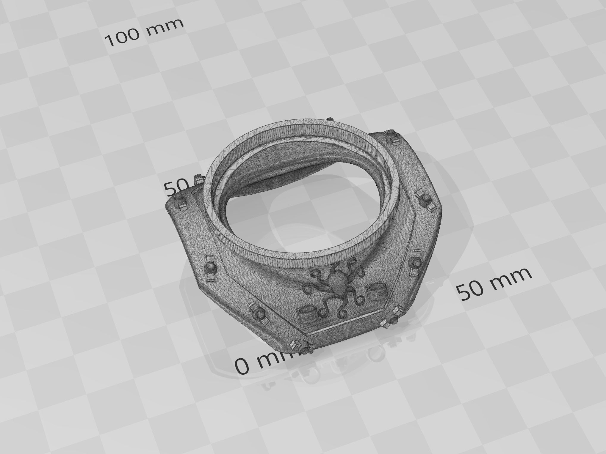 Commercial Diving Helmet Concept Hydra 3D print model_10