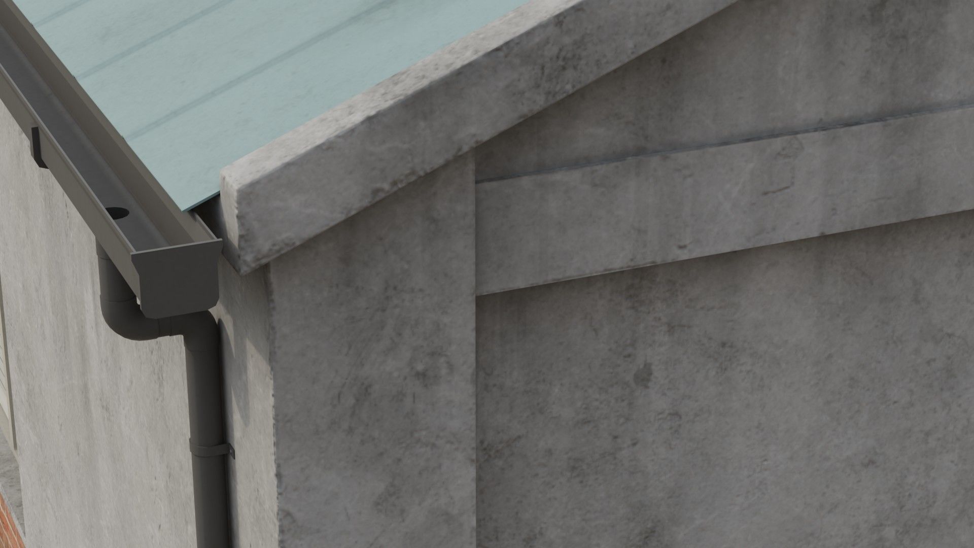 Building 1B Low-poly 3D model_6