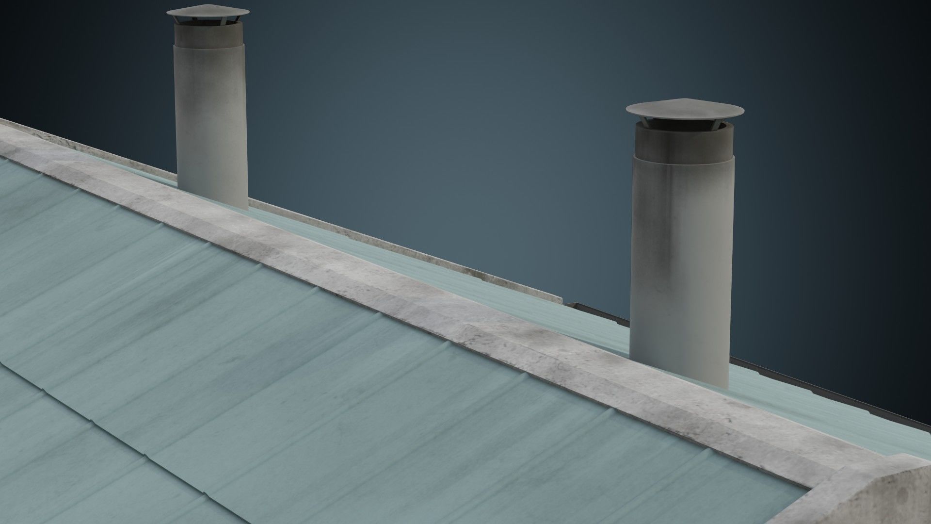 Building 1B Low-poly 3D model_7