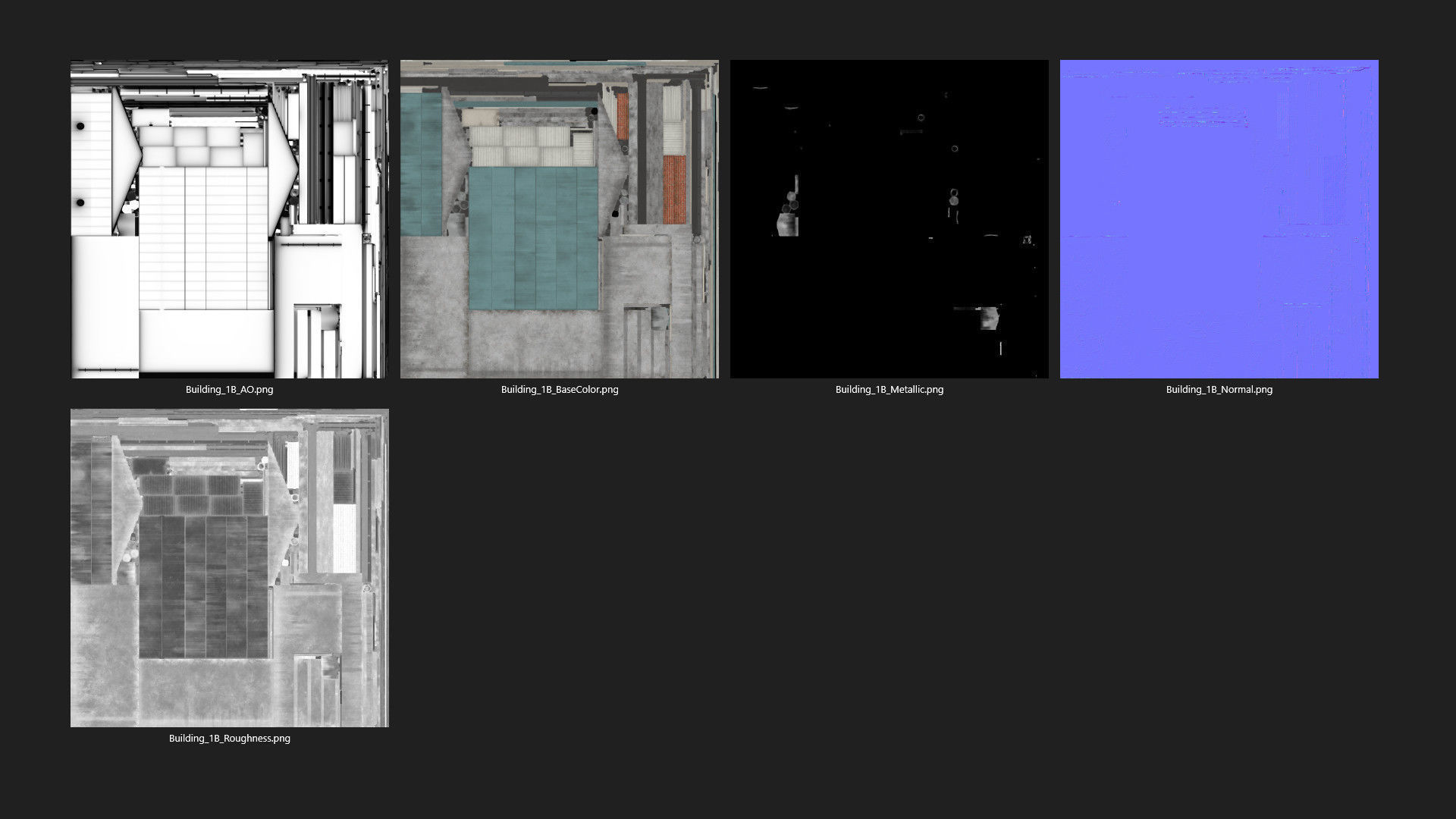 Building 1B Low-poly 3D model_12