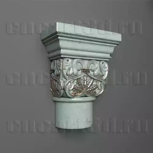 Capital ornate corbel 3D print model