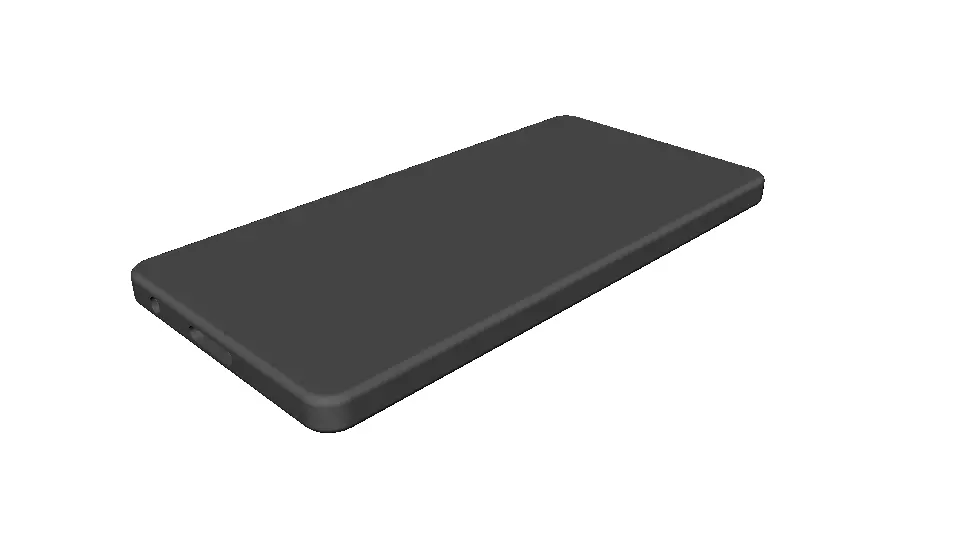 Uni smartphone Low-poly 3D model