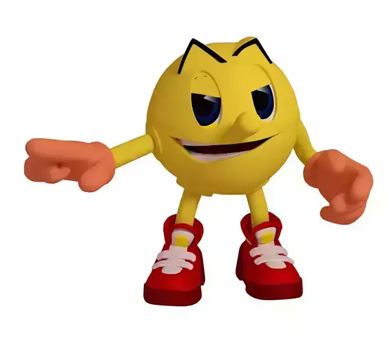 Pac-Man Model Low-poly 3D model