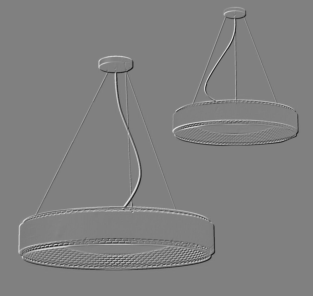 3D model of fashionable chandelier 3D model_1
