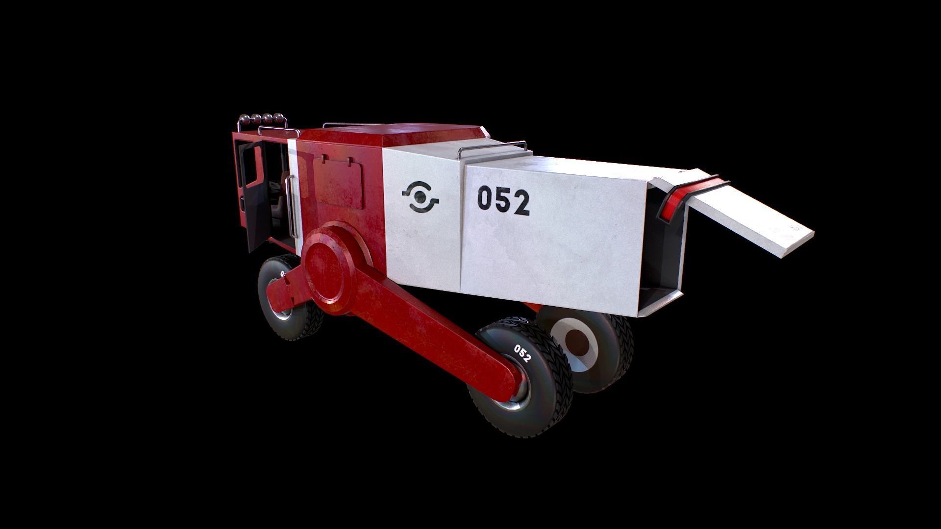 Futuristic Truck - Gest Low-poly 3D model_7