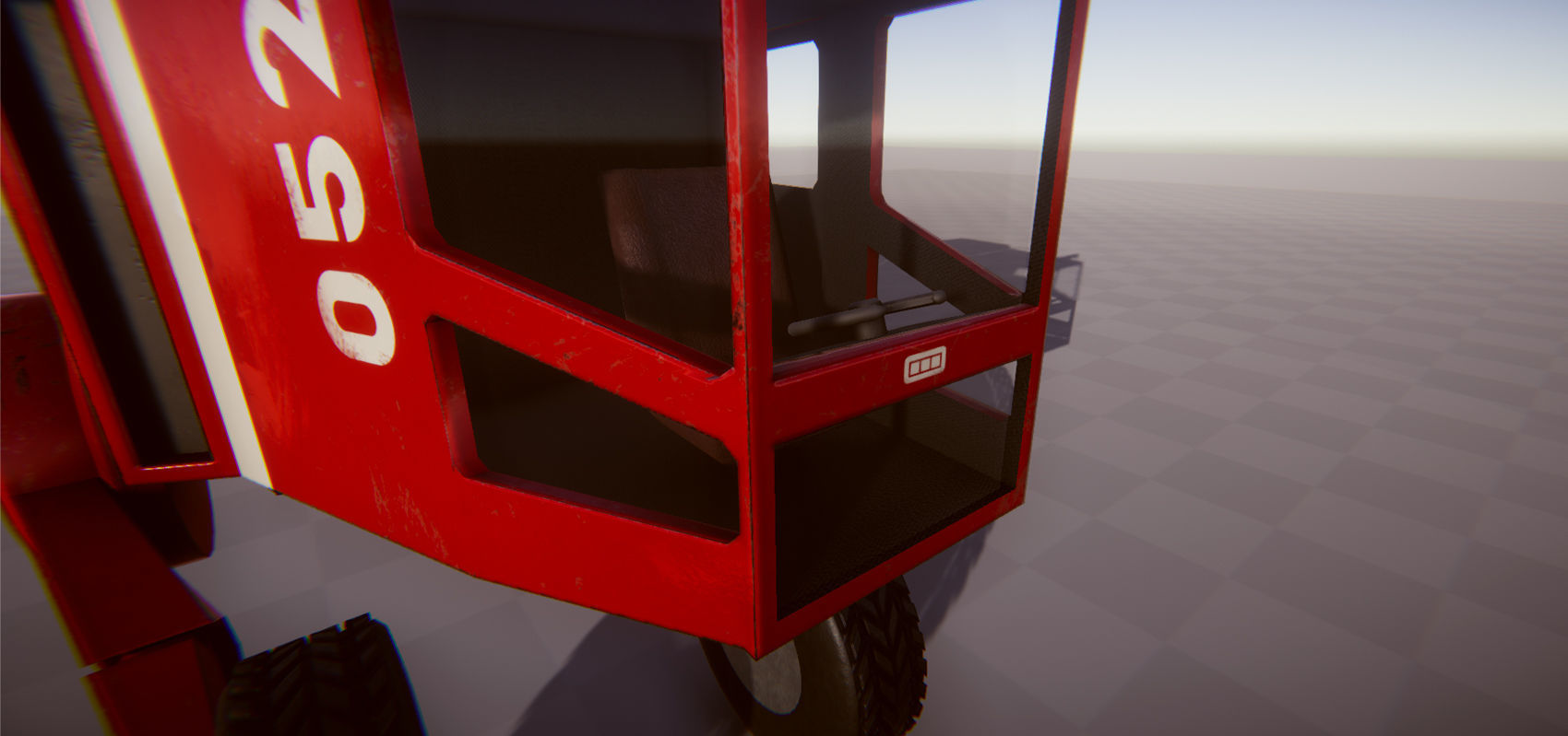 Futuristic Truck - Gest Low-poly 3D model_15