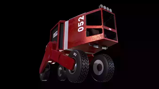 Futuristic Truck - Gest Low-poly 3D model