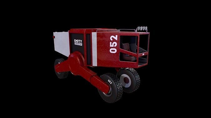 Futuristic Truck - Gest Low-poly 3D model 3