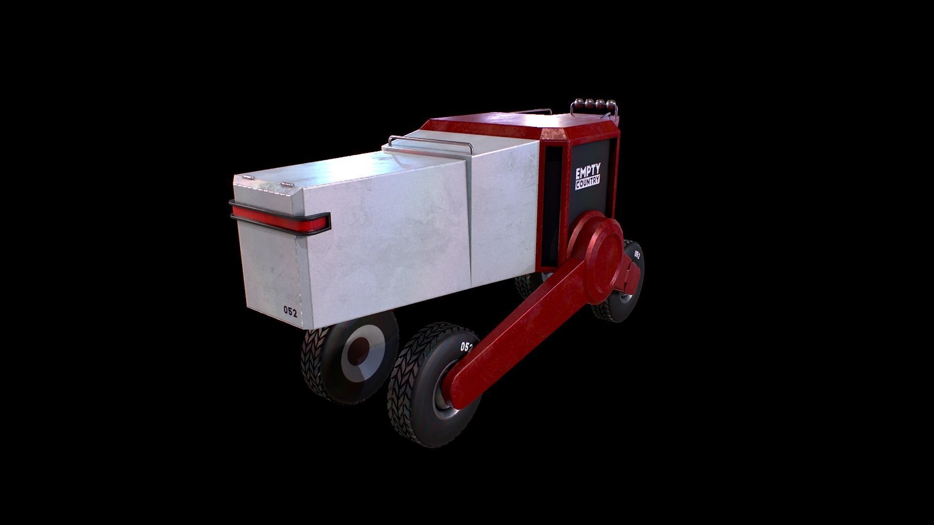 Futuristic Truck - Gest Low-poly 3D model_3