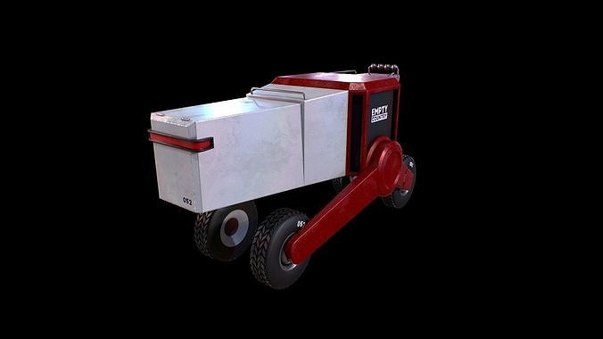 Futuristic Truck - Gest Low-poly 3D model 4