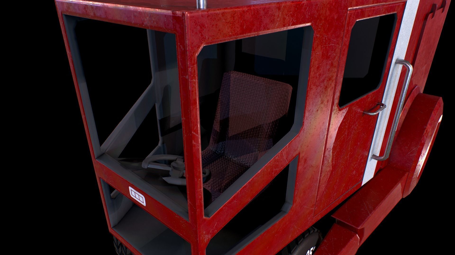 Futuristic Truck - Gest Low-poly 3D model_5