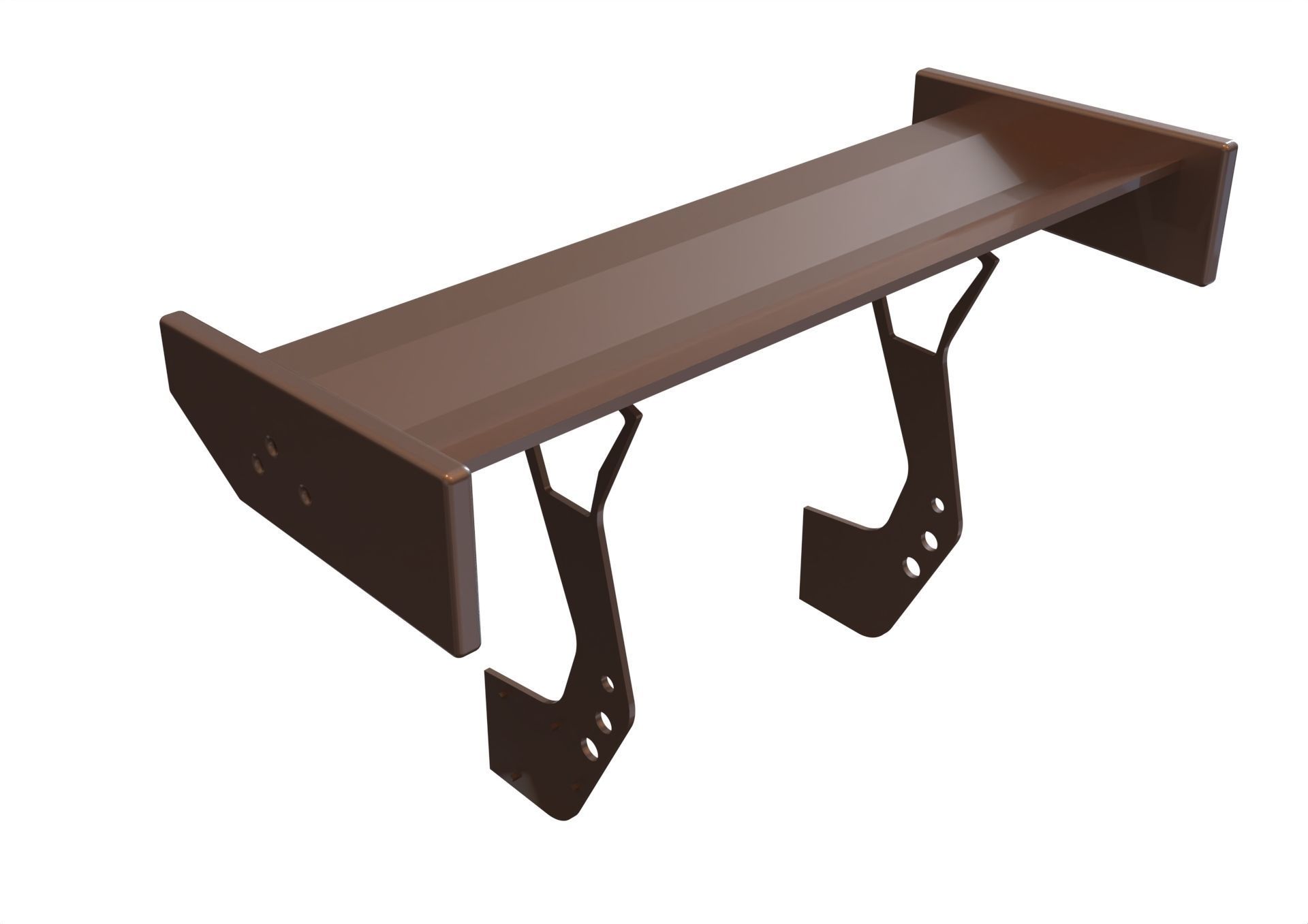 spoiler  rear tuning vehicle  3D model_2