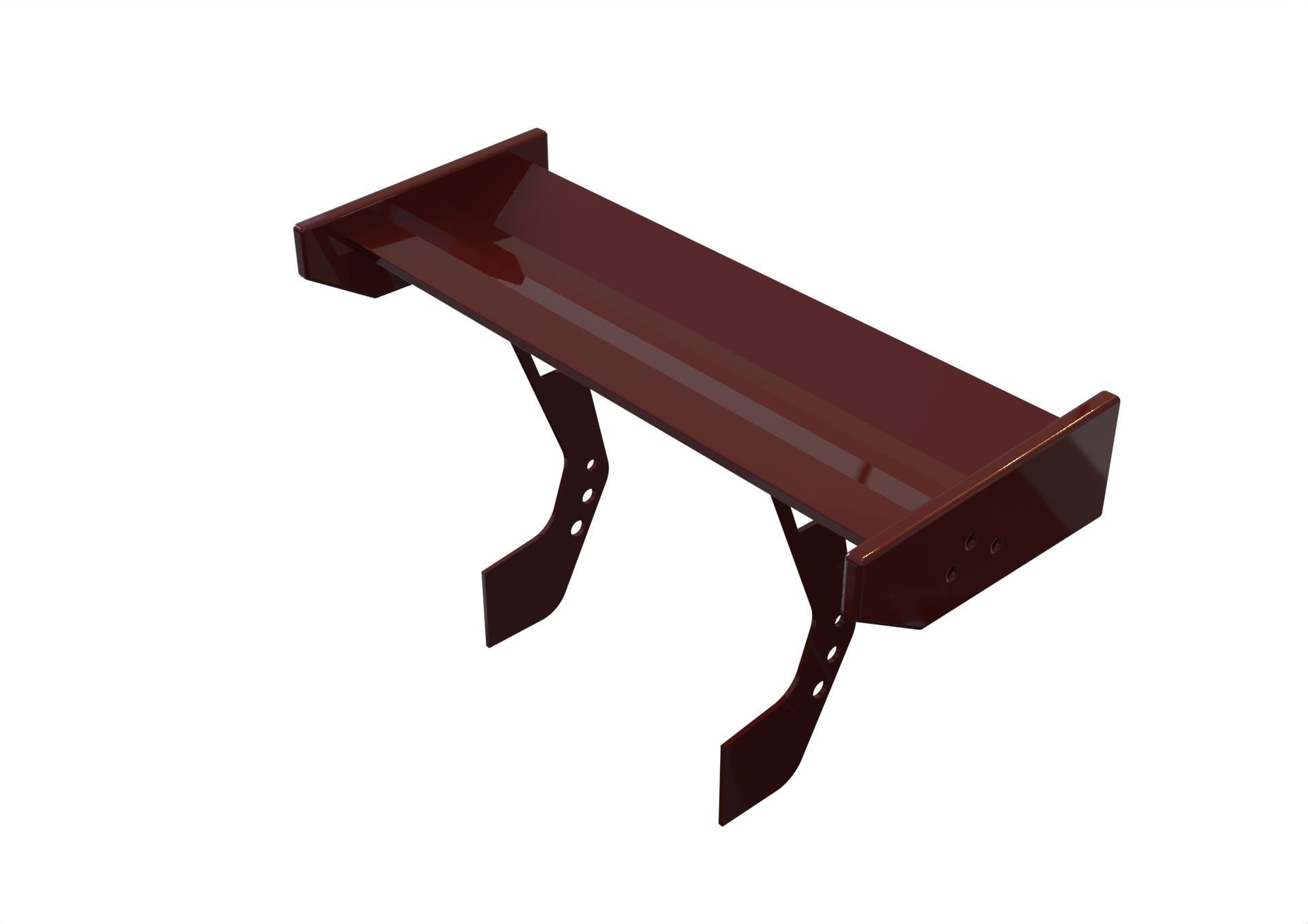 spoiler  rear tuning vehicle  3D model_3